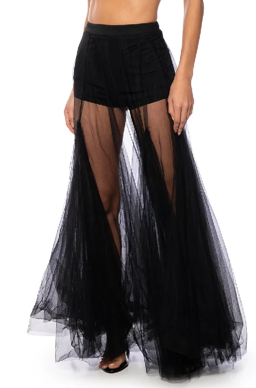 women's travel-friendly cocktail skirtsMY ALL MAXI TULLE SKIRT