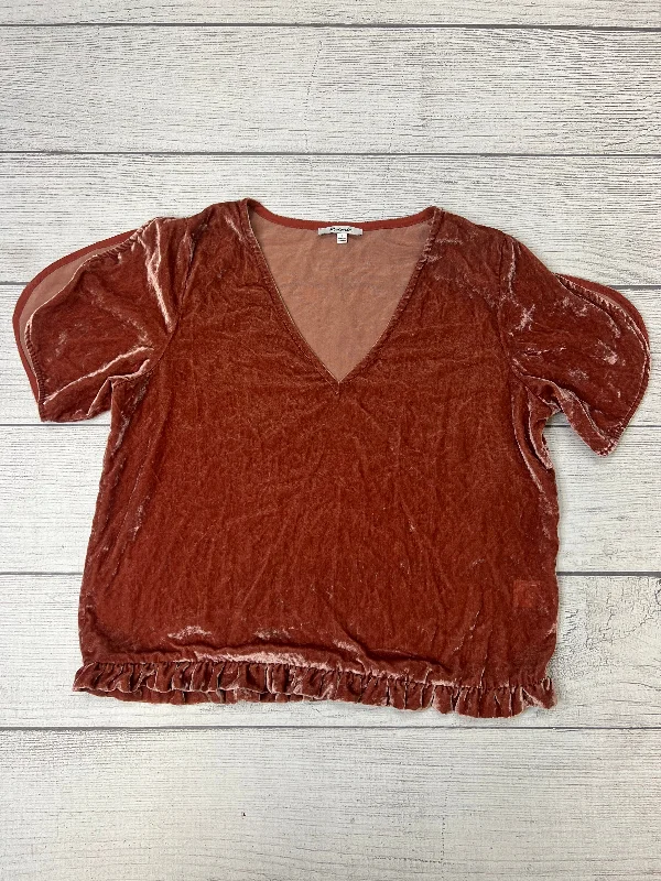 women's tops for those who want to wear pieces that are both comfortable and stylishVelvet Top Short Sleeve Madewell, Size L