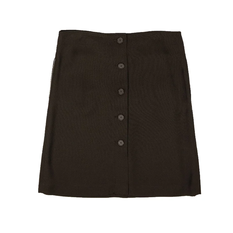 women's velvet skirtsBTV-XBTM-0053/44 571964VA6F0_8812 Chocolate Bottega Veneta Button Down Skirt