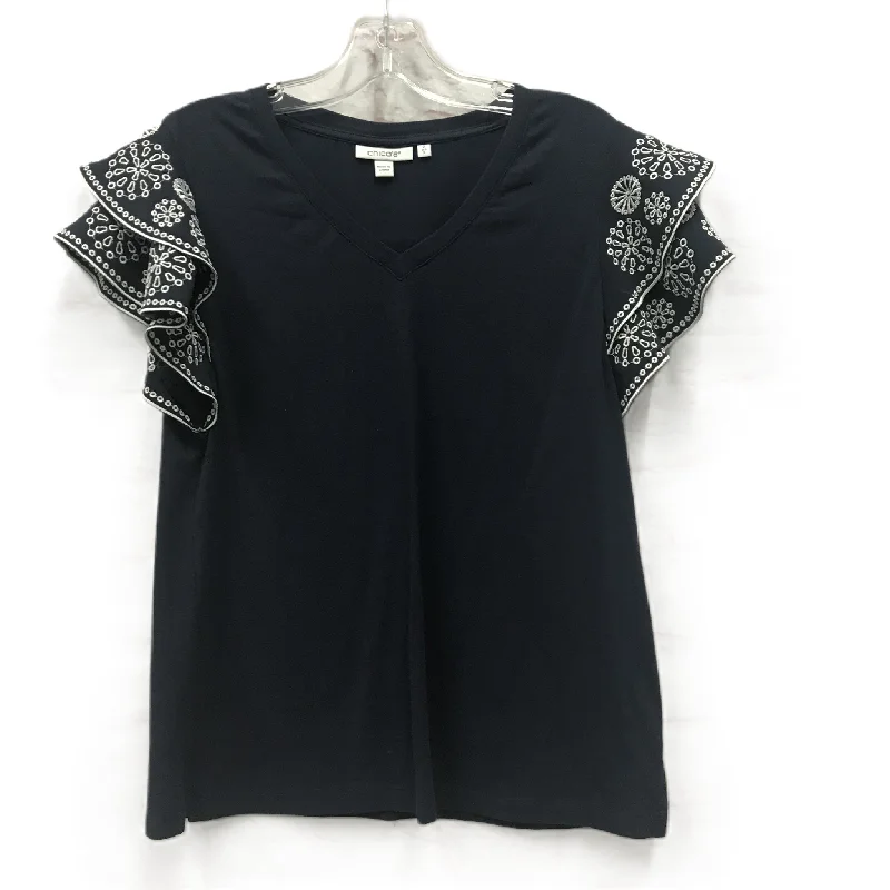 women's tops for those who want to make a fashion statementBlue Top Short Sleeve By Chicos, Size: S