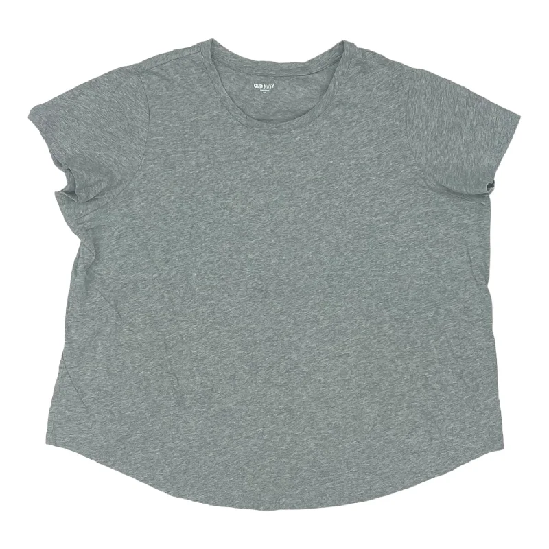 women's tops for everyday eleganceGREY OLD NAVY TOP SS BASIC, Size 2X