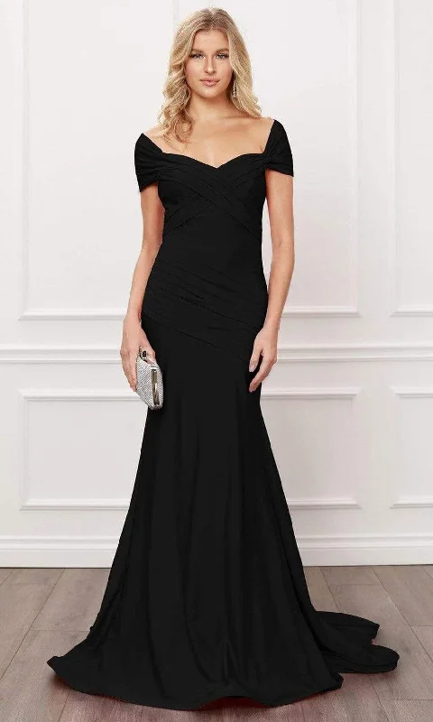 Beaded DressNox Anabel - E497 Cutout Back Pleated Evening Gown