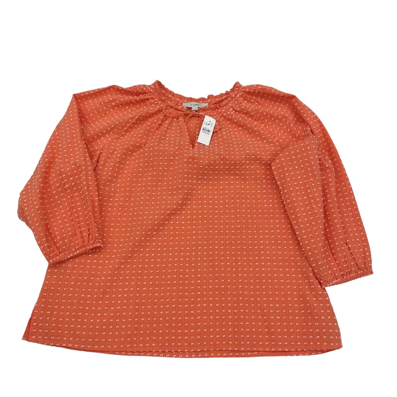 women's tops for those who want to invest in timeless piecesORANGE TOP SS by LOFT Size:L