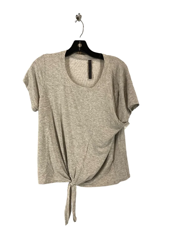 women's tops for those who believe in expressing their individuality through fashionGrey Top Short Sleeve Gaiam, Size L