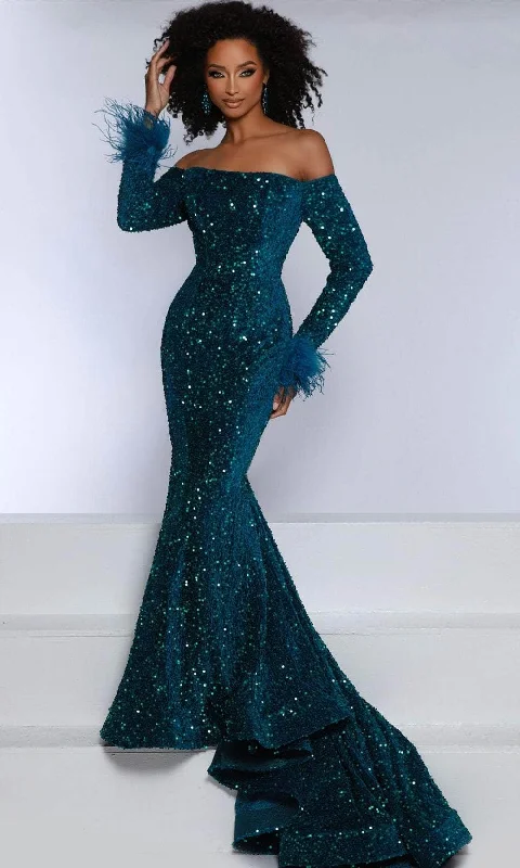 Skater DressJohnathan Kayne DKM1 - Sequin Mermaid Evening Gown