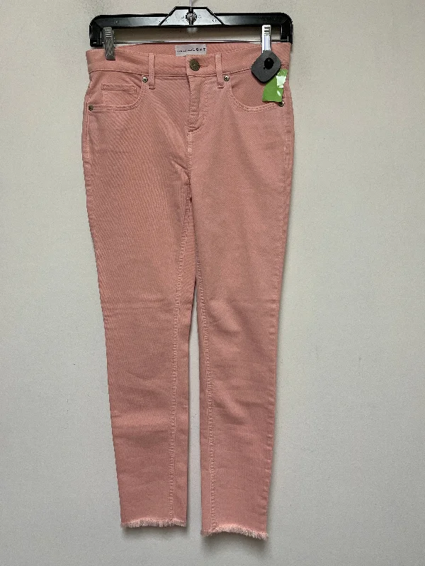 women's denim jeans with geometric patternsJeans Skinny By Loft  Size: 0