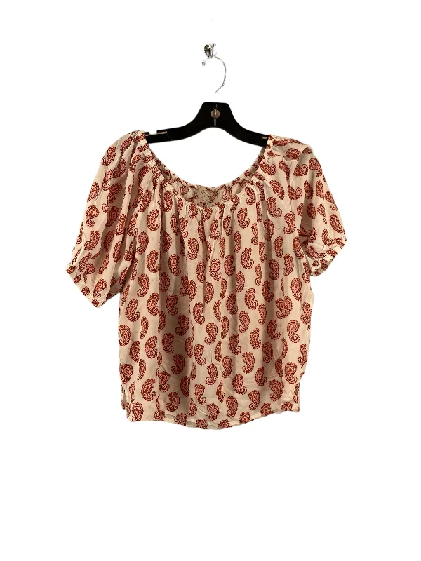 women's tops for those who want to create stylish and put-together outfits without spending a fortunePaisley Print Top Short Sleeve Loft, Size S