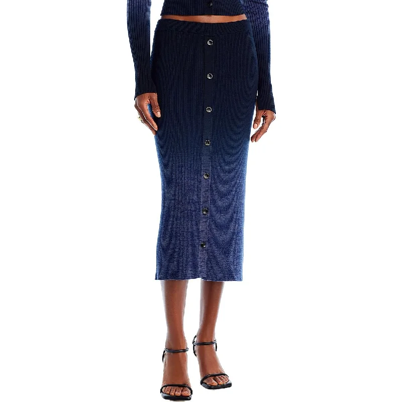 women's fall maxi skirtsWomens Gradient Marled Midi Skirt