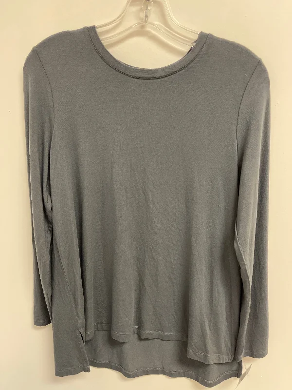 women's tops for those who want to elevate their everyday wear with chic and elegant piecesTop Long Sleeve Basic By Liverpool In Grey, Size: S