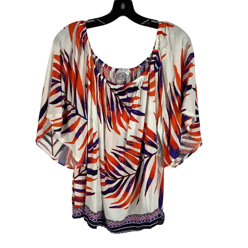 women's tops for those who want to add a touch of sophistication to their casual attireMulti-colored Top Short Sleeve Lascana, Size L