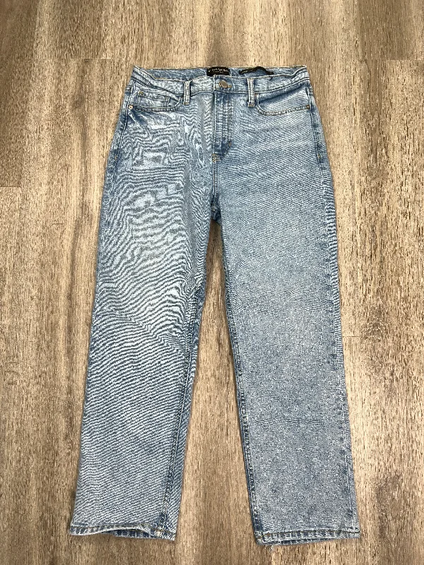 women's denim jeans with distressed back pocketsJeans Straight By Banana Republic  Size: 12