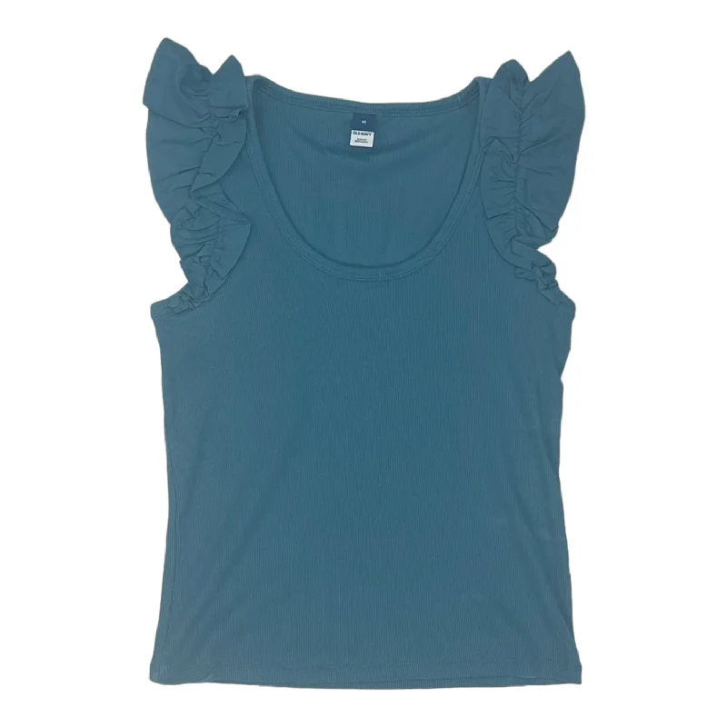 women's tops for those who want to make a fashion statementTEAL OLD NAVY TOP SS, Size M