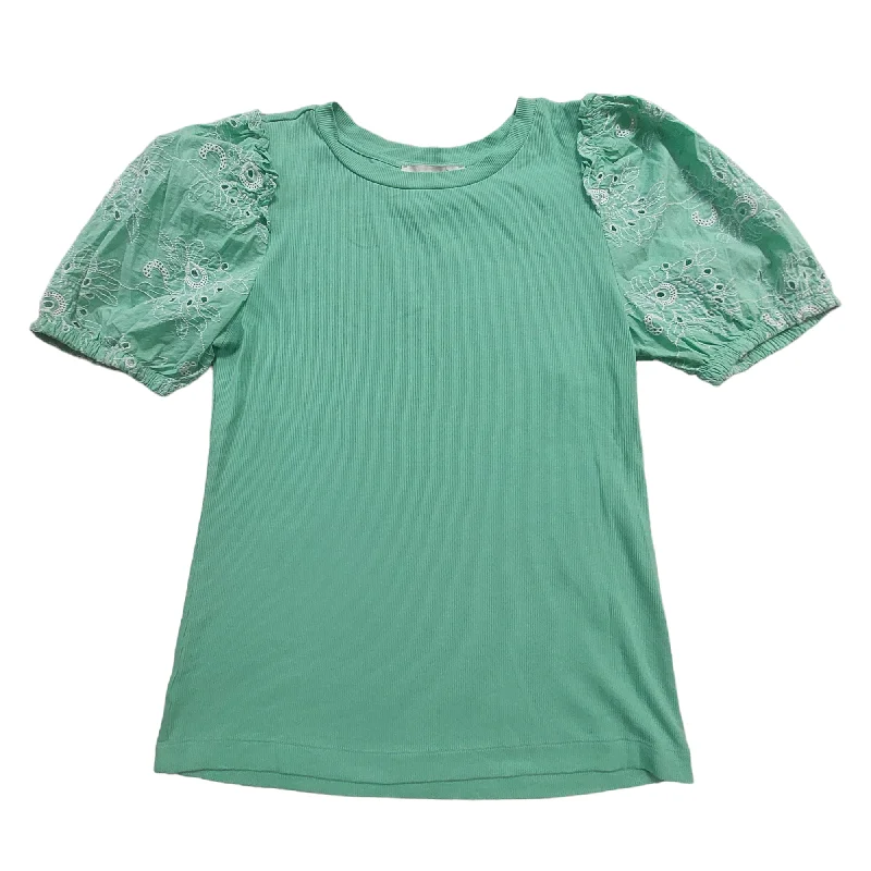 women's tops for those who want to stay updated with the latest fashion trendsGreen Top Short Sleeve Loft, Size L