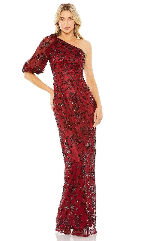 Glitter DressMac Duggal 5912 - Asymmetrical Evening Dress