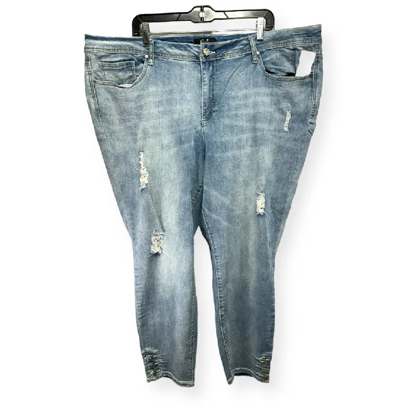 women's denim jeans with patchesJeans Skinny By Earl Jean  Size: 24w