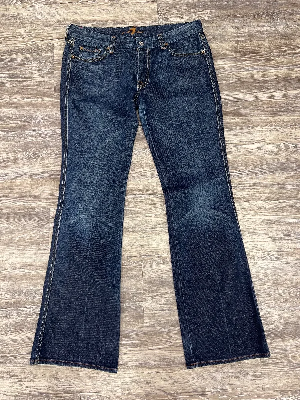 women's straight-leg denim jeansJeans Designer By 7 For All Mankind Size: 14