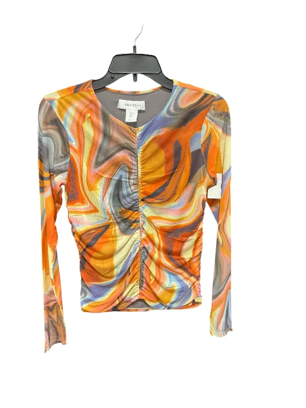 women's tops with sleeveless designsTop Long Sleeve By Bailey 44 In Rainbow Print, Size: S