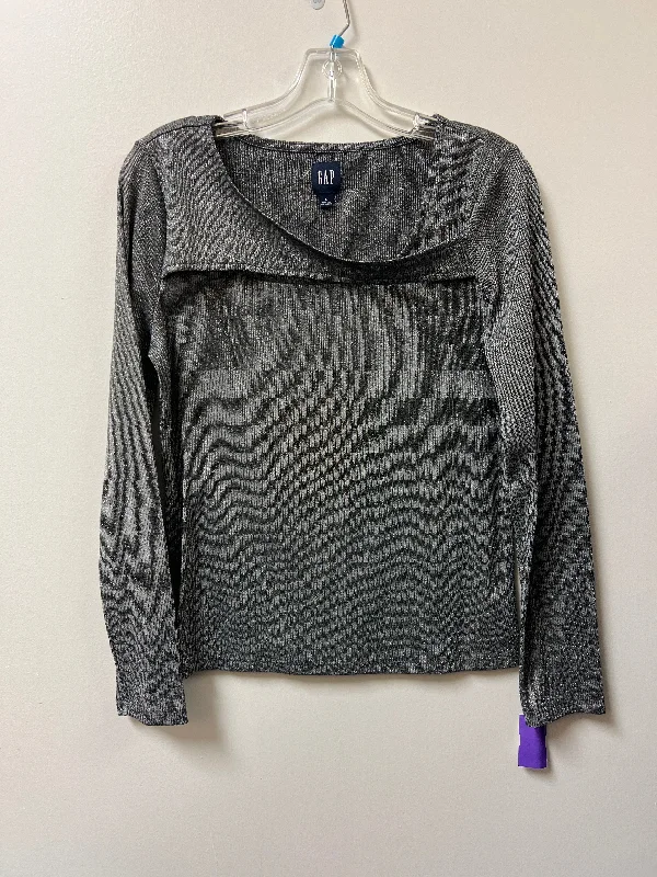 women's tops for those who refuse to compromise on styleTop Long Sleeve By Gap In Silver, Size: L