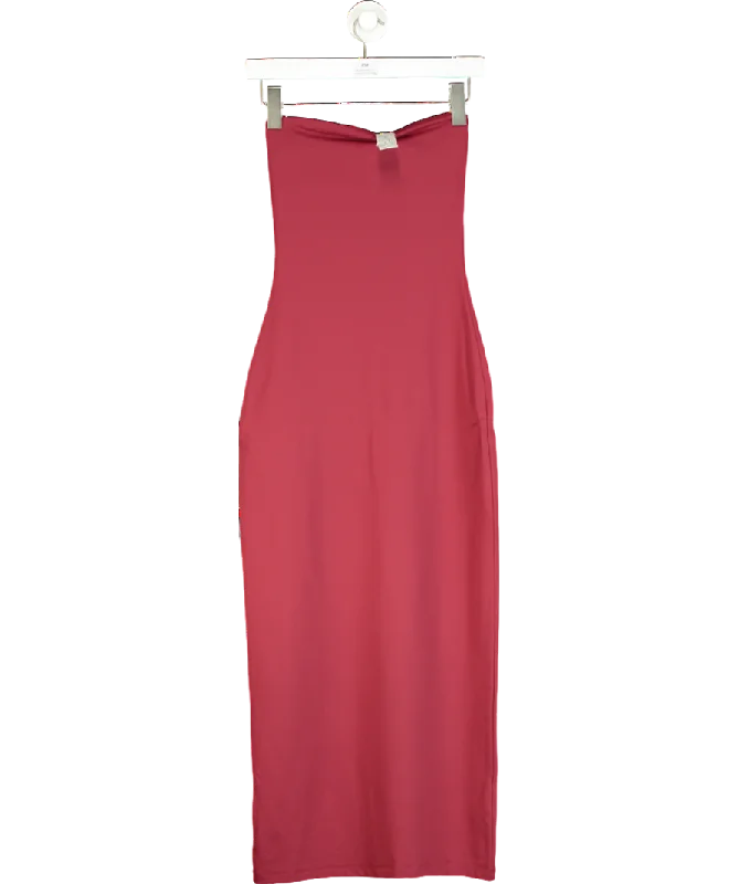 Floral DressAritzia Red Contour Second-skin Maxi Tube Dress UK S