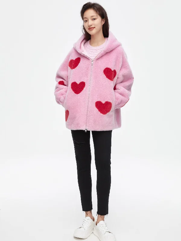 women's coats for those who love to experiment with fashionSweetheart Plush Coat