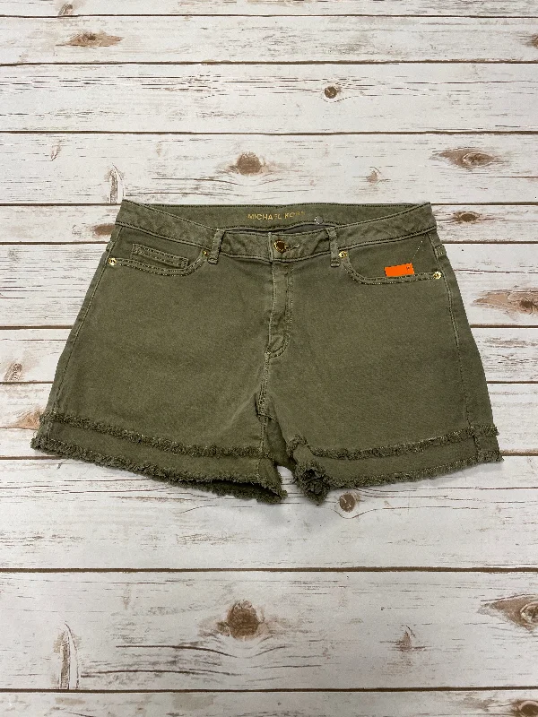 women's pajama shortsShorts Designer By Michael Kors In Green, Size: 8