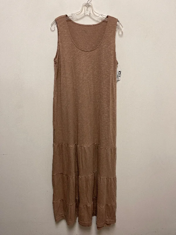 Wrap DressDress Casual Maxi By Clothes Mentor In Brown, Size: Xl