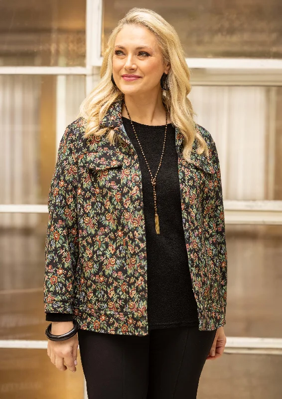 women's coats for tall womenTapestry Short Jacket