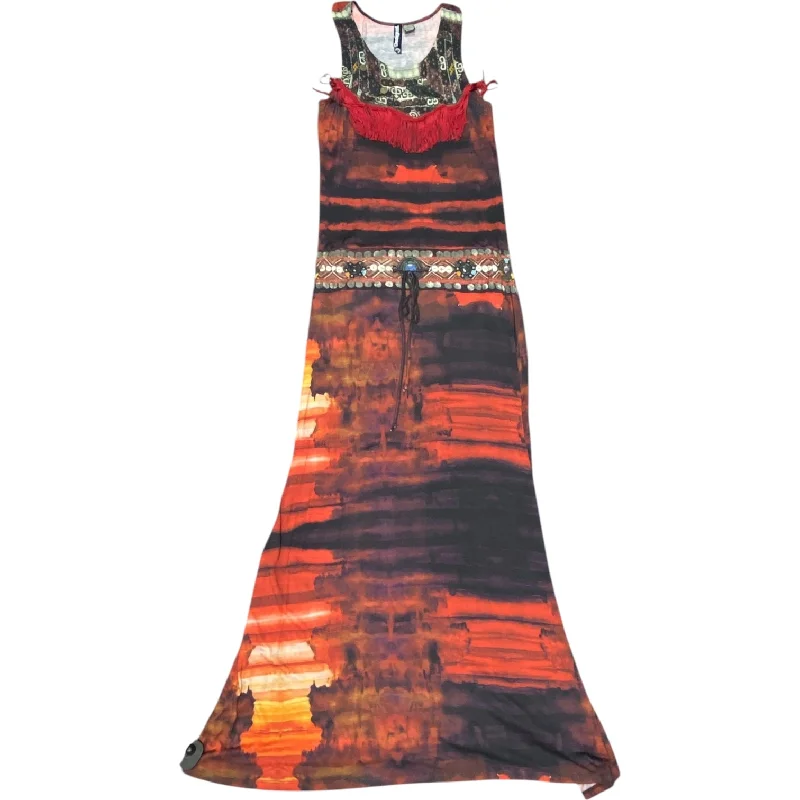 Organza DressDress Casual Maxi By Desigual In Multi-colored, Size: L