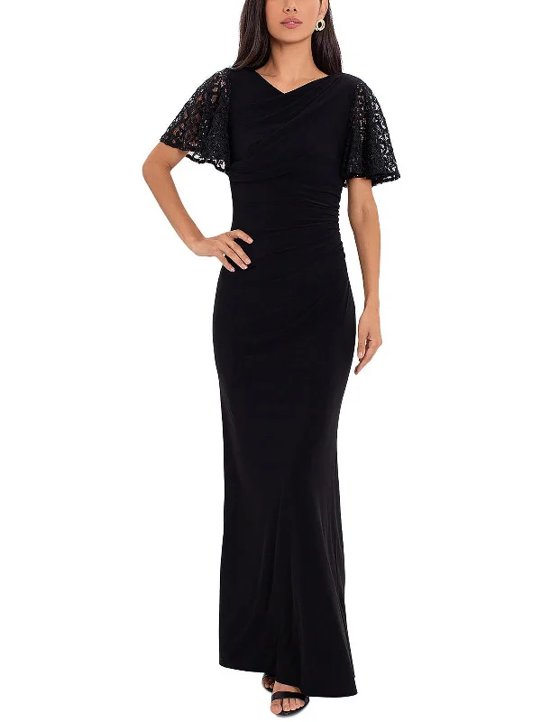 Velvet DressWomens Evening Maxi Sheath Dress