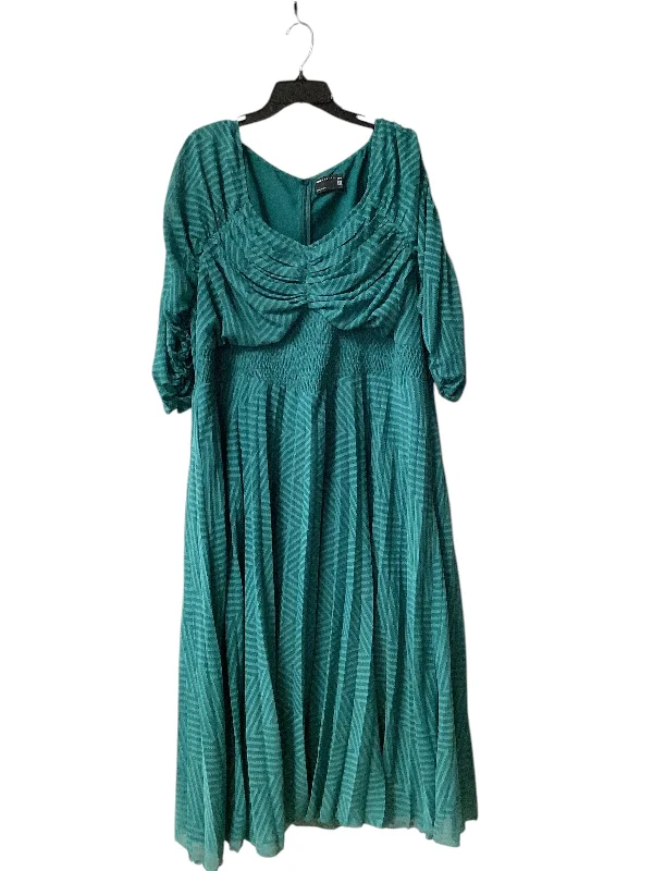 women's curve-hugging dressesDress Casual Maxi By Asos In Green, Size: 24