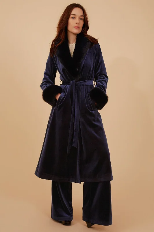 women's coats for cold weatherCorrie Bratter Navy Coat