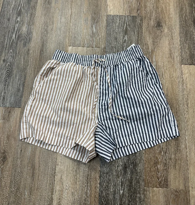 women's summer shortsShorts By Brixton In Striped Pattern, Size: L