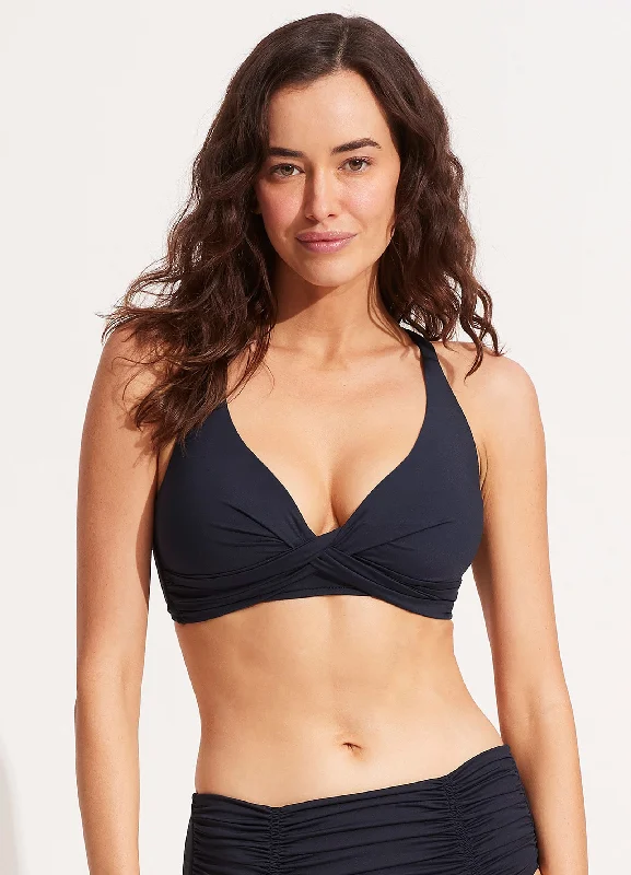 Bikini Set FemaleSeafolly Collective DD Double Wrap Front Bra - True Navy