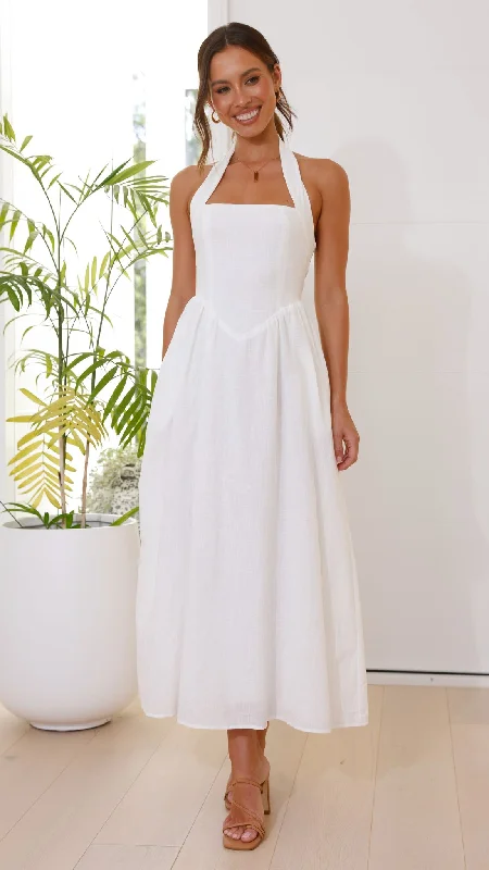 Elegant DressCaden Maxi Dress - White