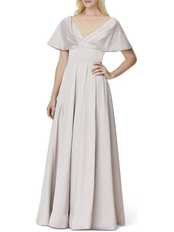 Bridesmaid DressPlus Womens Portrait Collar Maxi Evening Dress