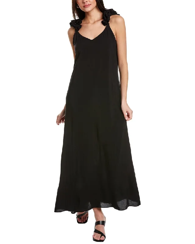 women's short-sleeved dressesVince Camuto Ruched Maxi Dress