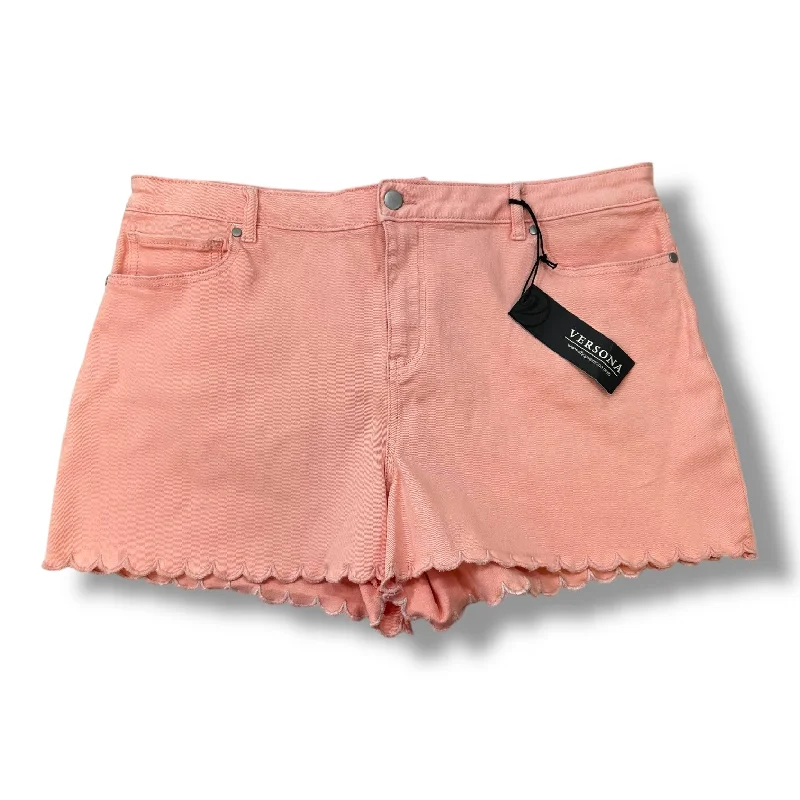 women's sustainable shortsShorts By Versona In Peach, Size: 18