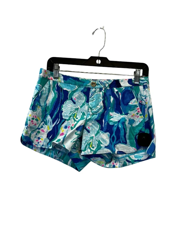 women's beach shortsShorts By Lilly Pulitzer In Blue & Green, Size: 0