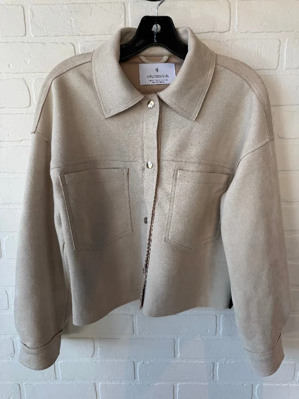 peacoats for womenJacket Other By STRADIVARIUS In Tan, Size: S