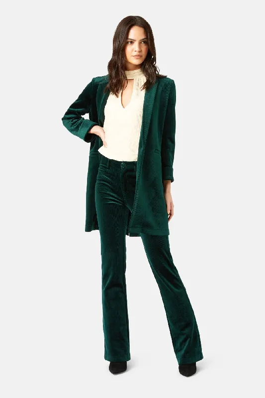 women's coats for glamorous eveningsCorrie Bratter Returns Cord Blazer in Green