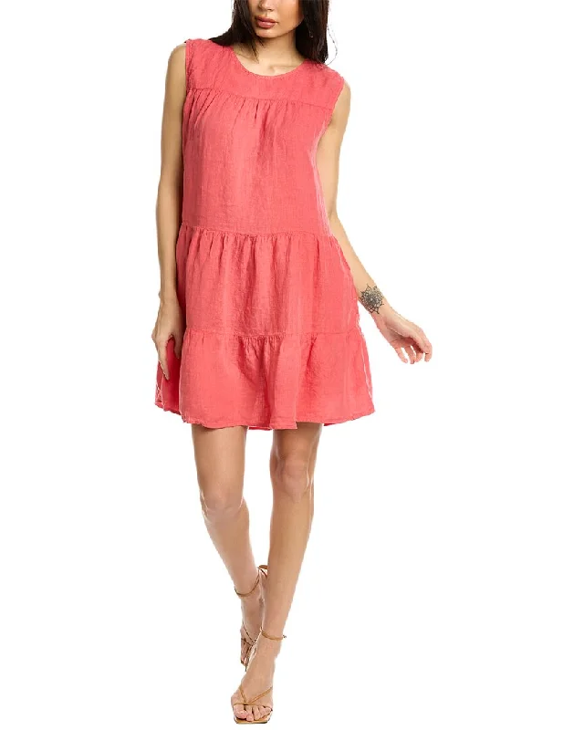 women's one-shoulder dressesVelvet by Graham & Spencer Addie Tiered Linen Mini Dress