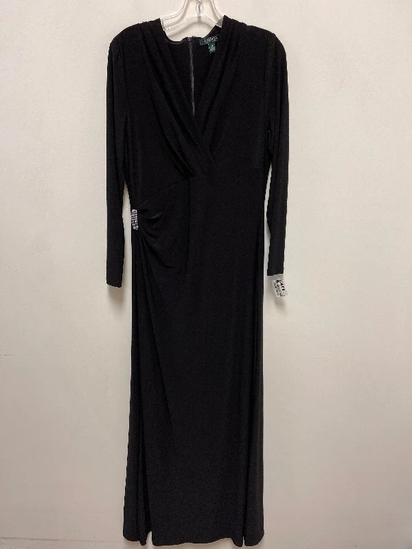 Crepe DressDress Casual Maxi By Clothes Mentor In Black, Size: L