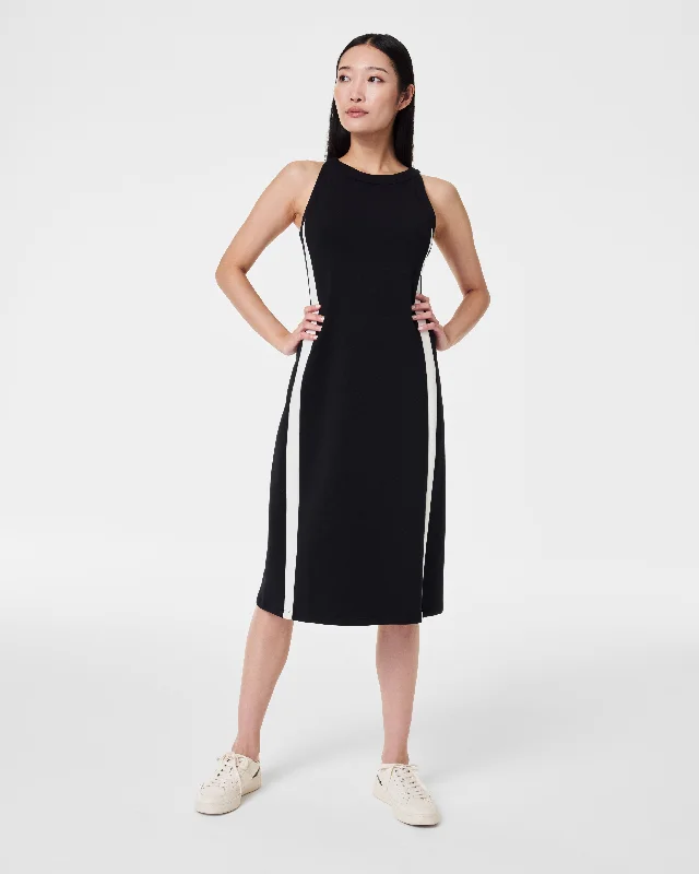 women's bell-sleeved dressesAirEssentials Side Stripe Tank Midi Dress