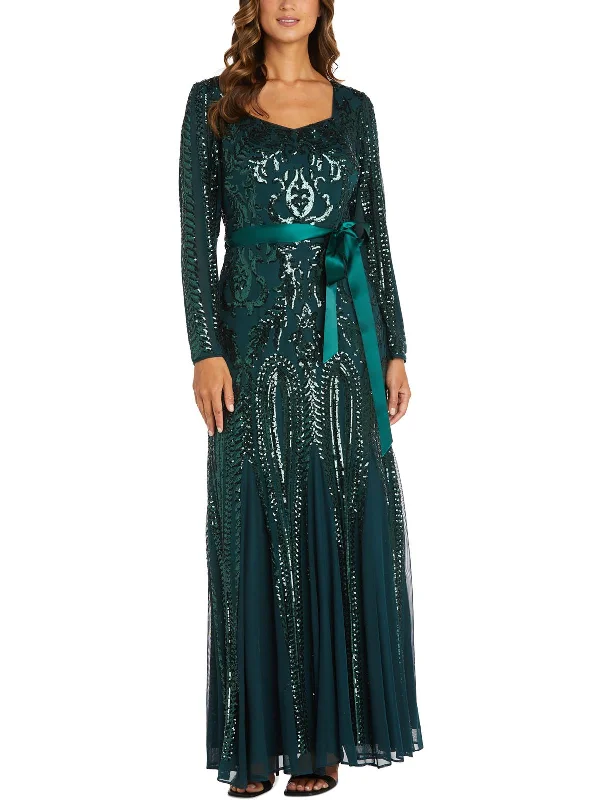 women's petite dressesPlus Womens Embellished Maxi Evening Dress