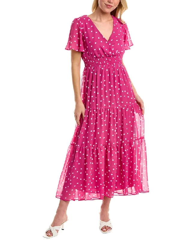 women's everyday dressesMAISON TARA Polka Dot Maxi Dress