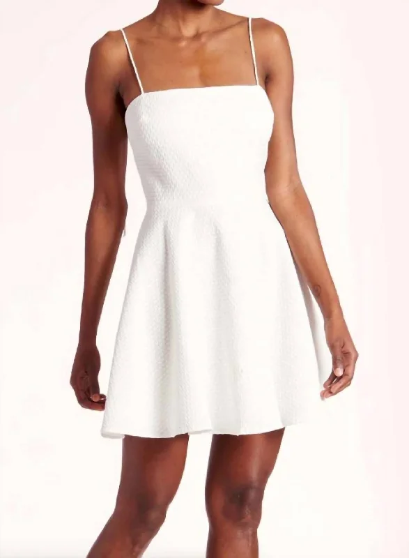 Satin DressStarlett Tie Strap Mini Dress in White