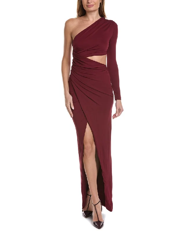 women's silk shortsMichael Kors Collection Asymmetrical Cutout Gown