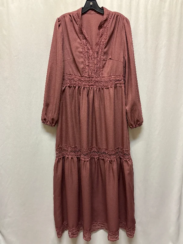 women's machine-washable dressesDress Casual Maxi By Shein In Mauve, Size: Xxl