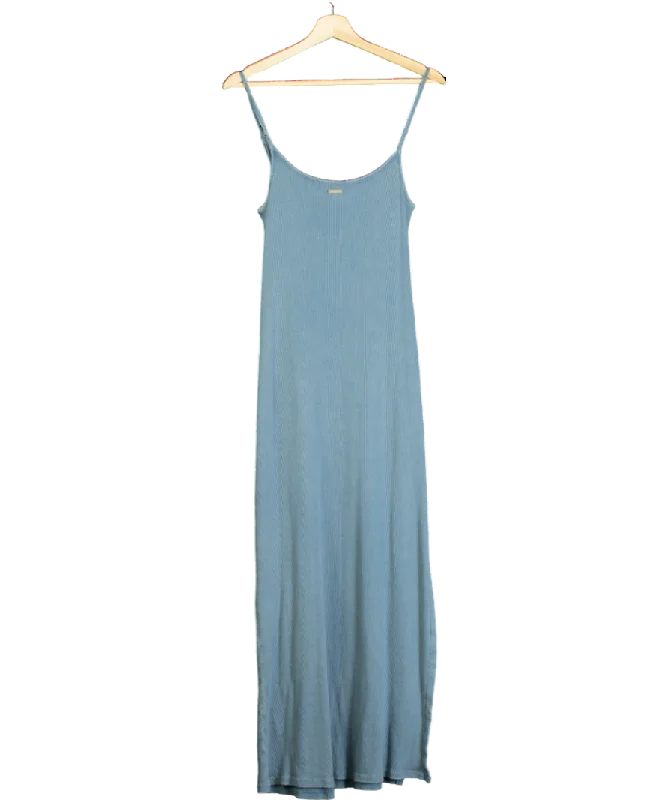 women's bridesmaid dressesBDG Blue Taylor Ribbed Maxi Dress UK M