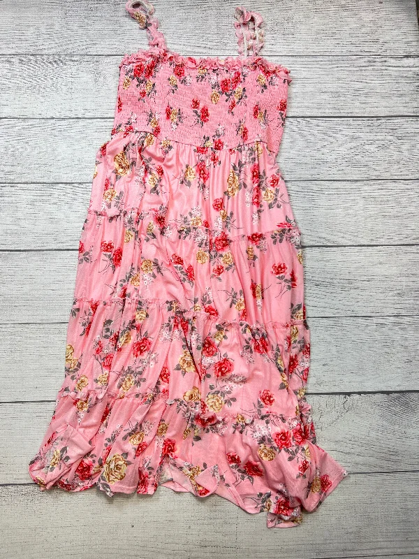 Party DressNew! Dress Casual Maxi By Arula In Pink, Size: 1x